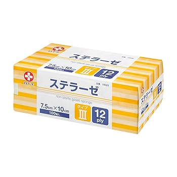 医学書院100冊以上セット売り Amazon.co.jp: 白十字 ガーゼ ステラーゼ タイプIII 7.5×10cm 12
